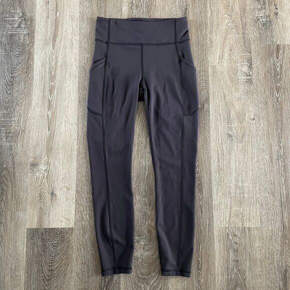 Lululemon Invigorate High-Rise Tight 25" Graphite Grey Black - Size: 6 - Picture 2 of 13